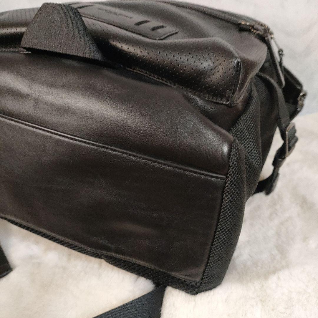 極美品✨コーチ　レザー リュック　バックパック　ナイロン　レザー F24676