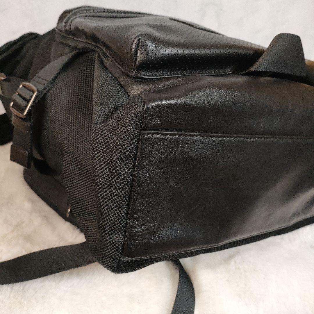 極美品✨コーチ　レザー リュック　バックパック　ナイロン　レザー F24676