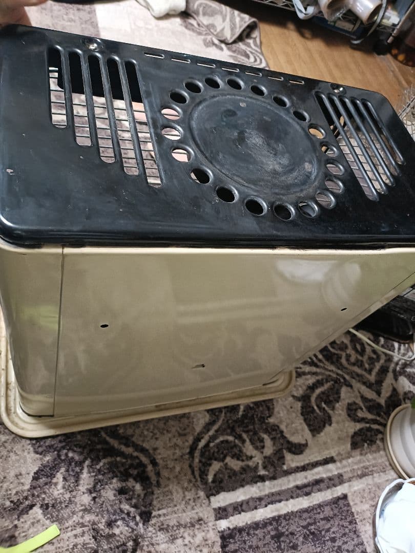 HITACHI 石油ストーブ OVH-A530 昭和レトロ反射型キャンプ向き