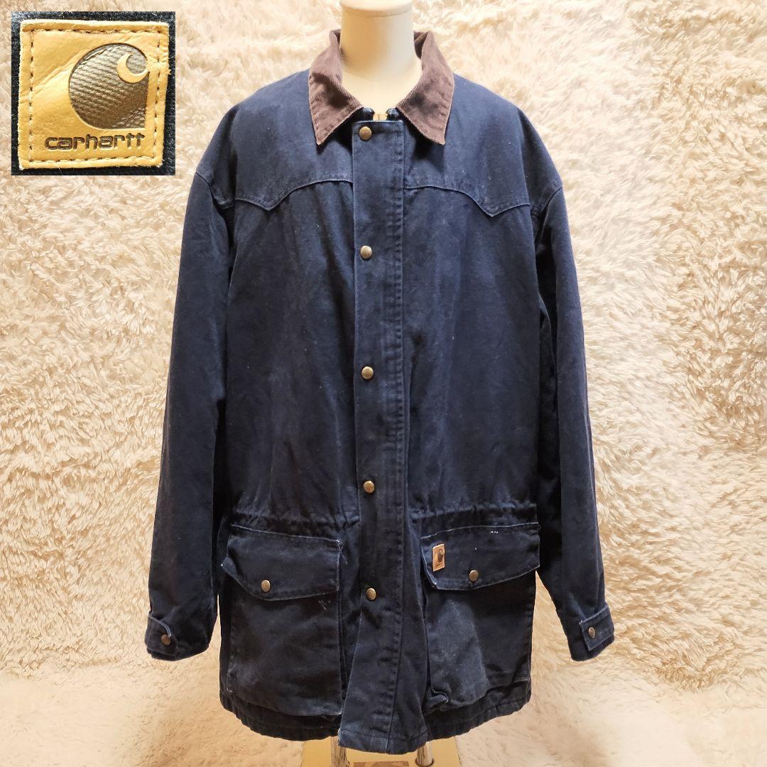 カーハート　ワークジャケット　ランチコート　カバーオール　チェック柄　メキシコ製