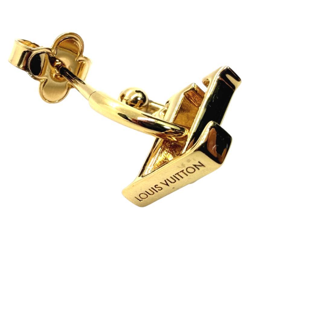 LOUIS VUITTON ピアス LV フローラグラム M01025 片耳
