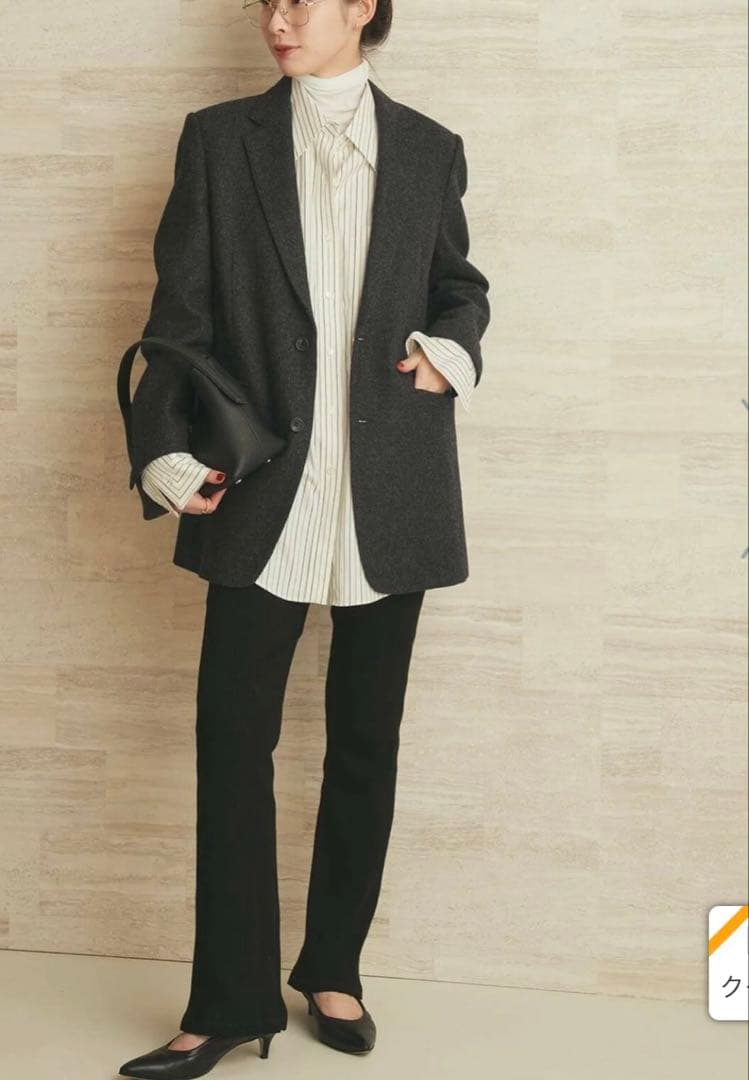 plage Big Tailored ジャケット ブラックA 36