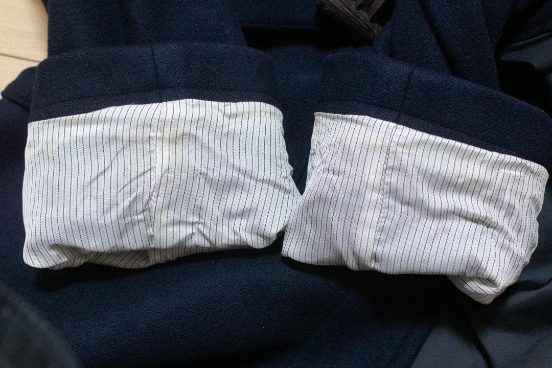 【 Ships 】super140ウール ダッフルコート ネイビー