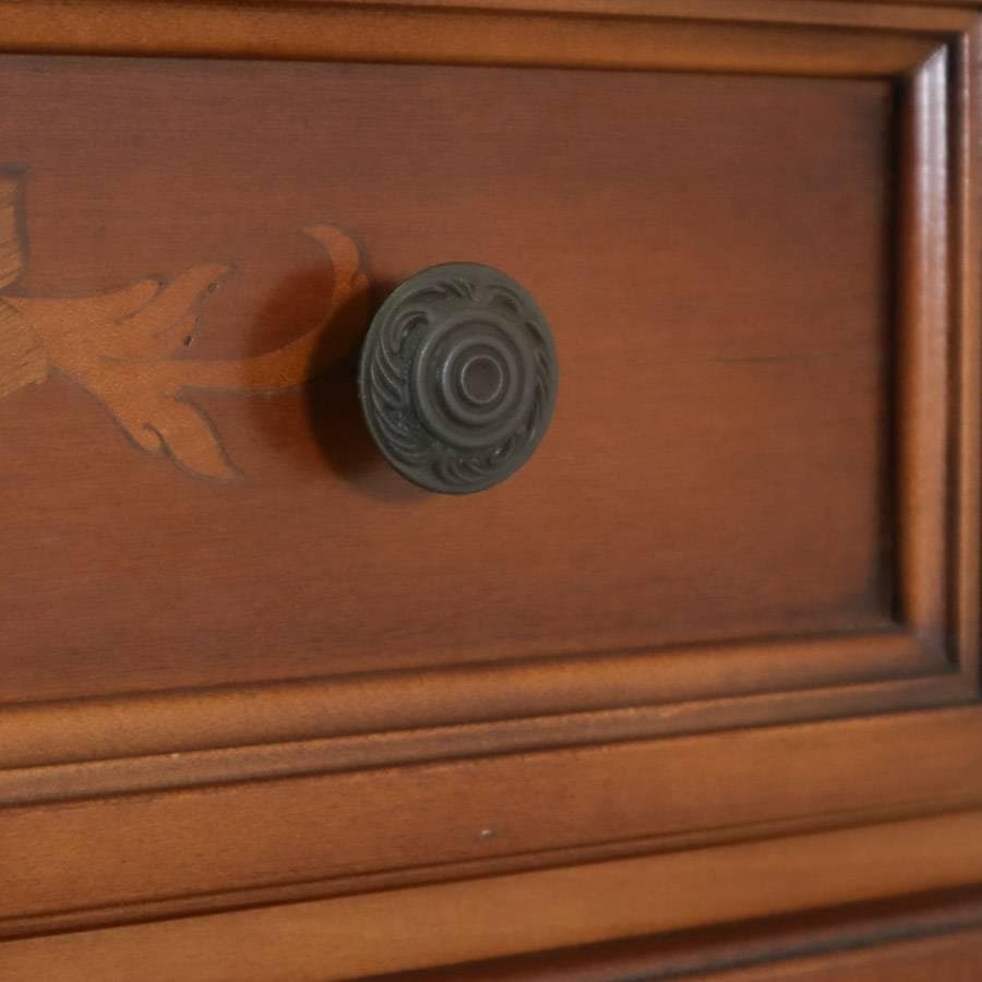 イタリア製 象嵌装飾 猫脚 5段チェスト 引き出し タンス クラシカル家具