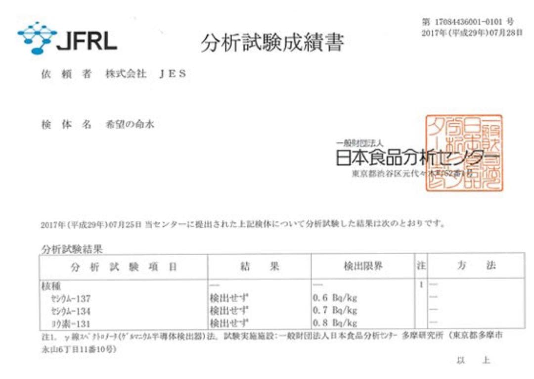 【添加物対策】楽天売上1位⭐︎希望の命水　1ℓ×2本セット