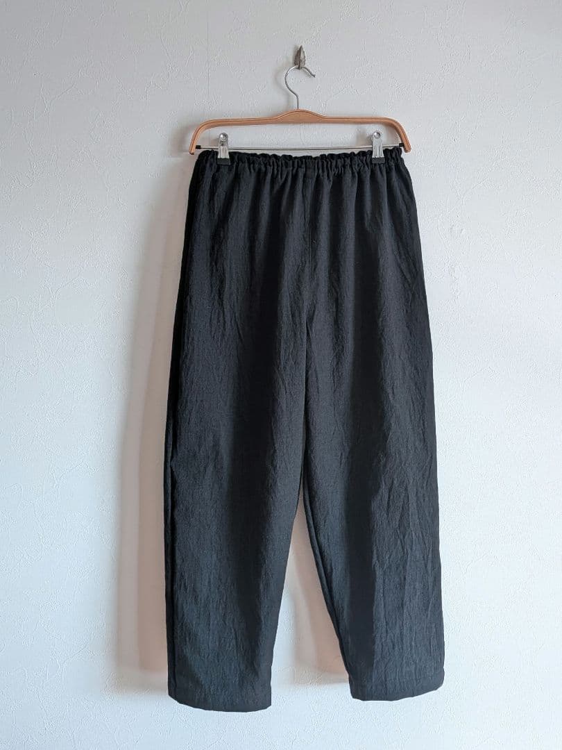 もんぺパンツ　刺し子織りポケット