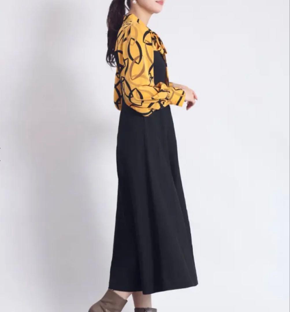 ❤️タグ付き新作　2.6万円　異素材ドッキングワンピース／アナイ　ロートレアモン