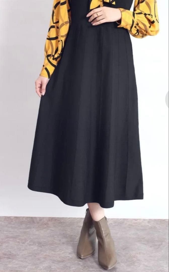 ❤️タグ付き新作　2.6万円　異素材ドッキングワンピース／アナイ　ロートレアモン