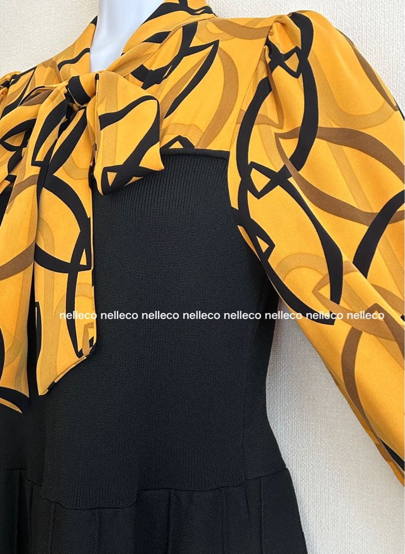 ❤️タグ付き新作　2.6万円　異素材ドッキングワンピース／アナイ　ロートレアモン