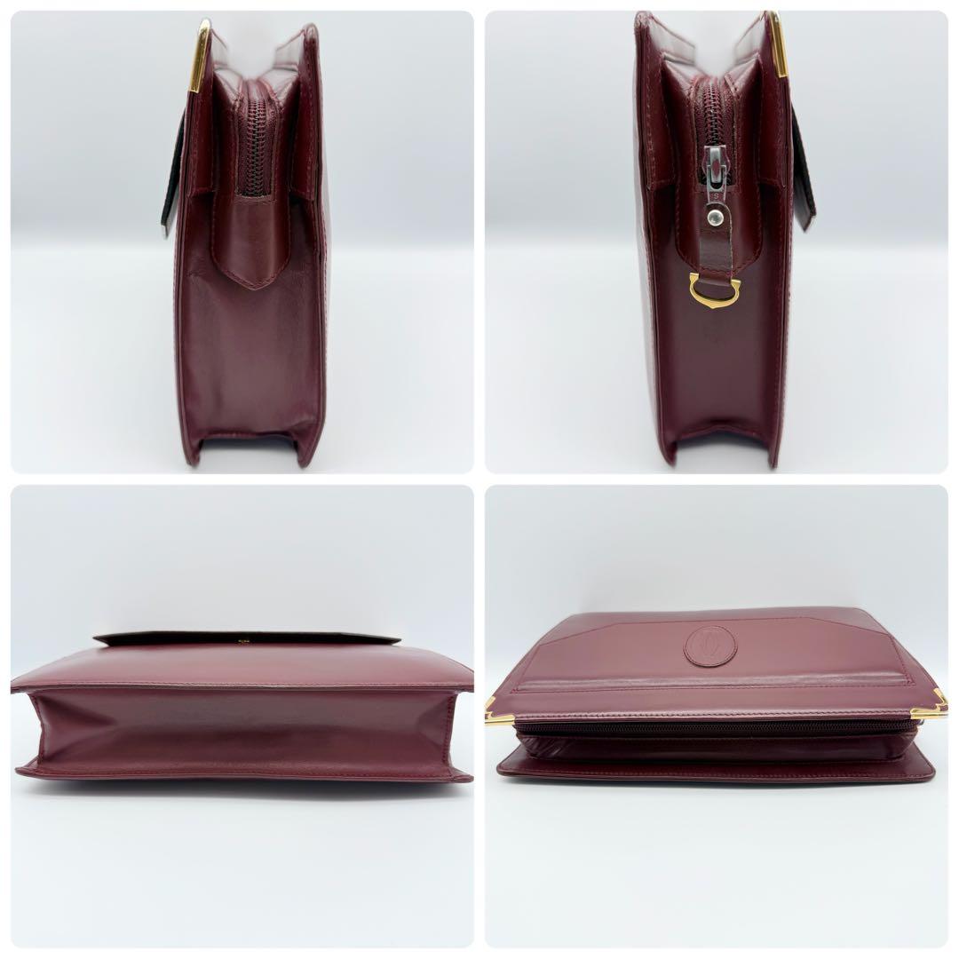 ✨美品✨カルティエ マストライン レザー クラッチバッグ 男女兼用 ゴールド金具