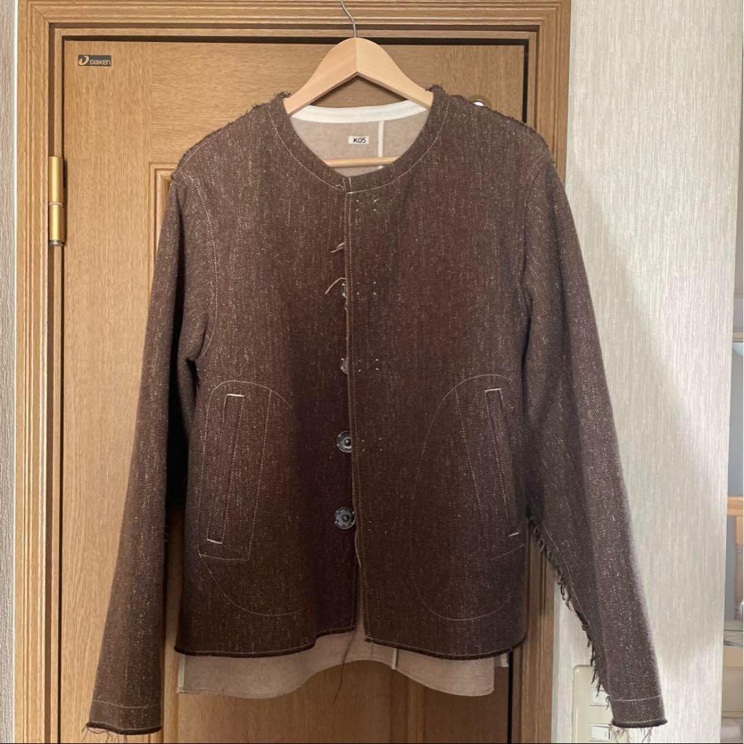 【21AW / KHOKI / コッキ】H no collar jacket