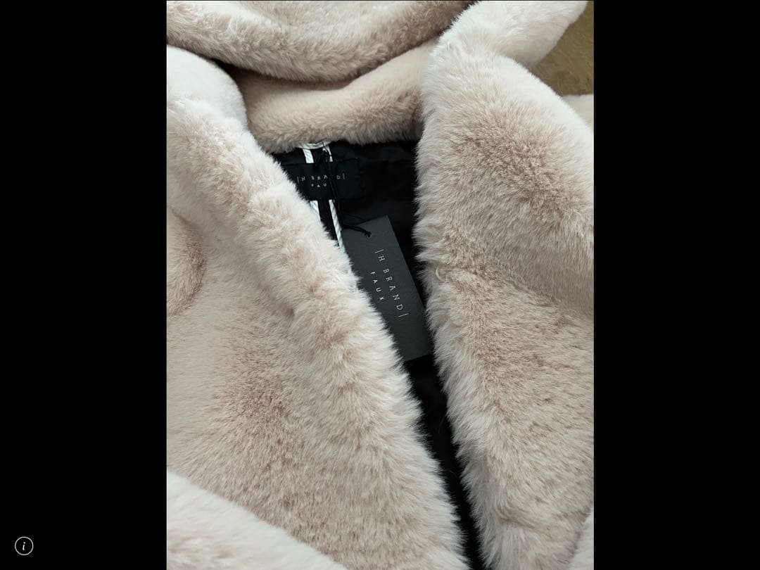 新品 H BRAND エイチブランド フェイクファーフードジャケット