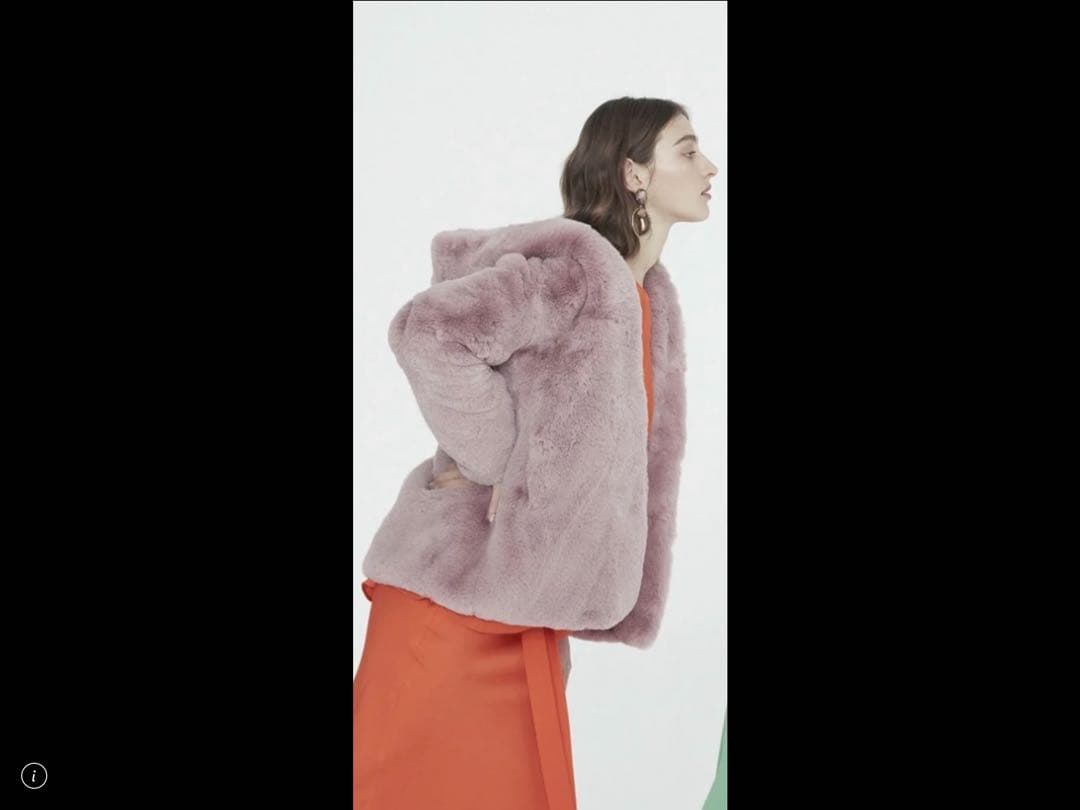 新品 H BRAND エイチブランド フェイクファーフードジャケット