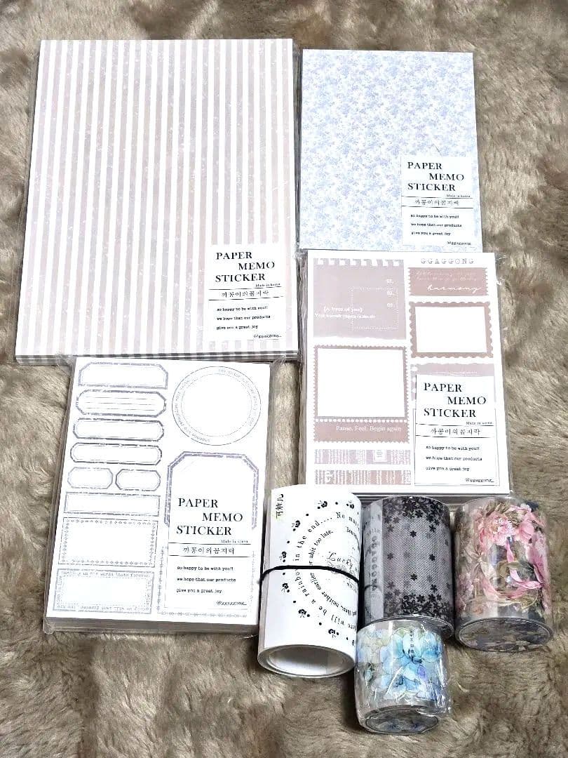 【週末限定値下げ】ggaggong様コラージュ素材セット　他海外マステ　8点