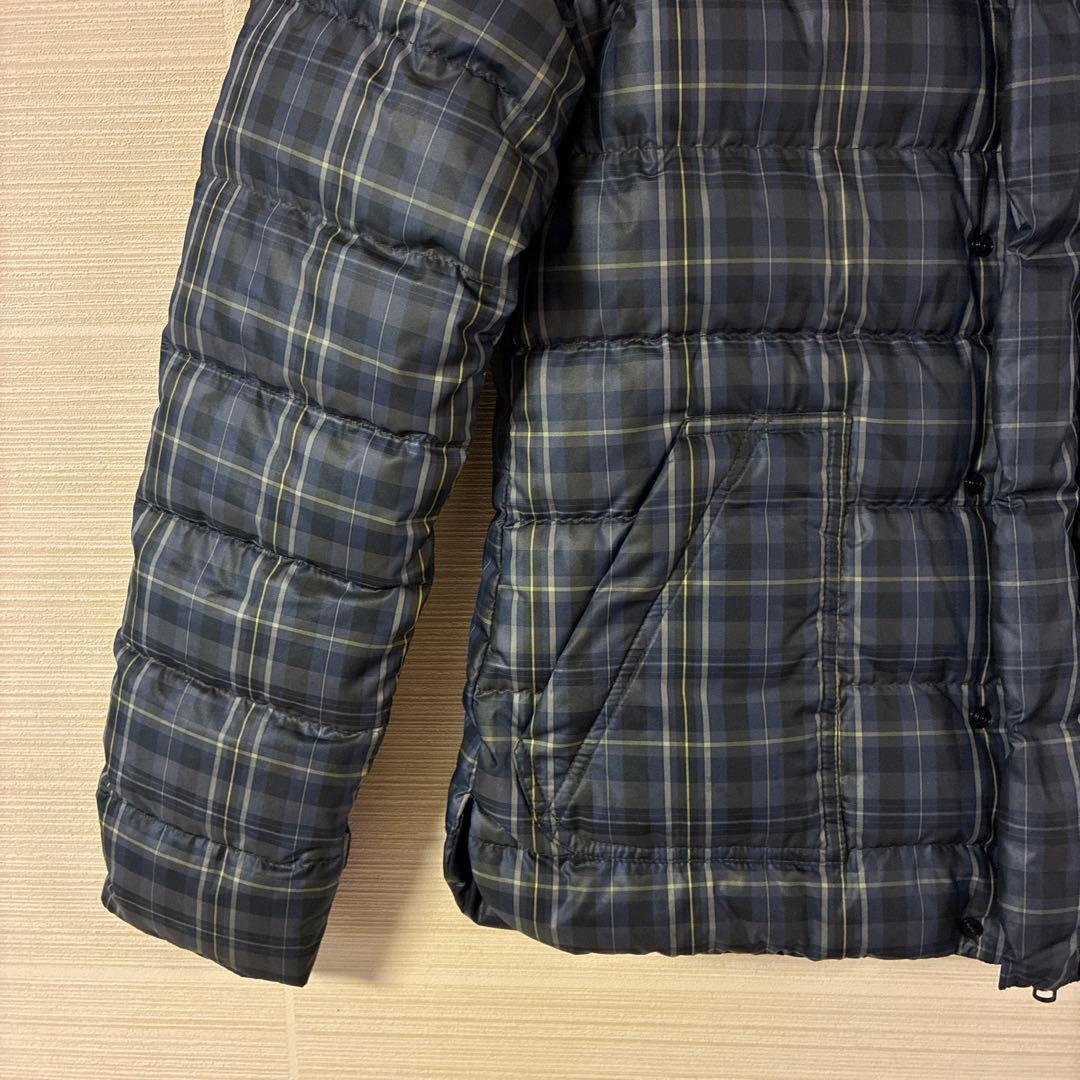 PEARLY GATES チェック柄 ダウンジャケット　リバーシブル　サイズ0