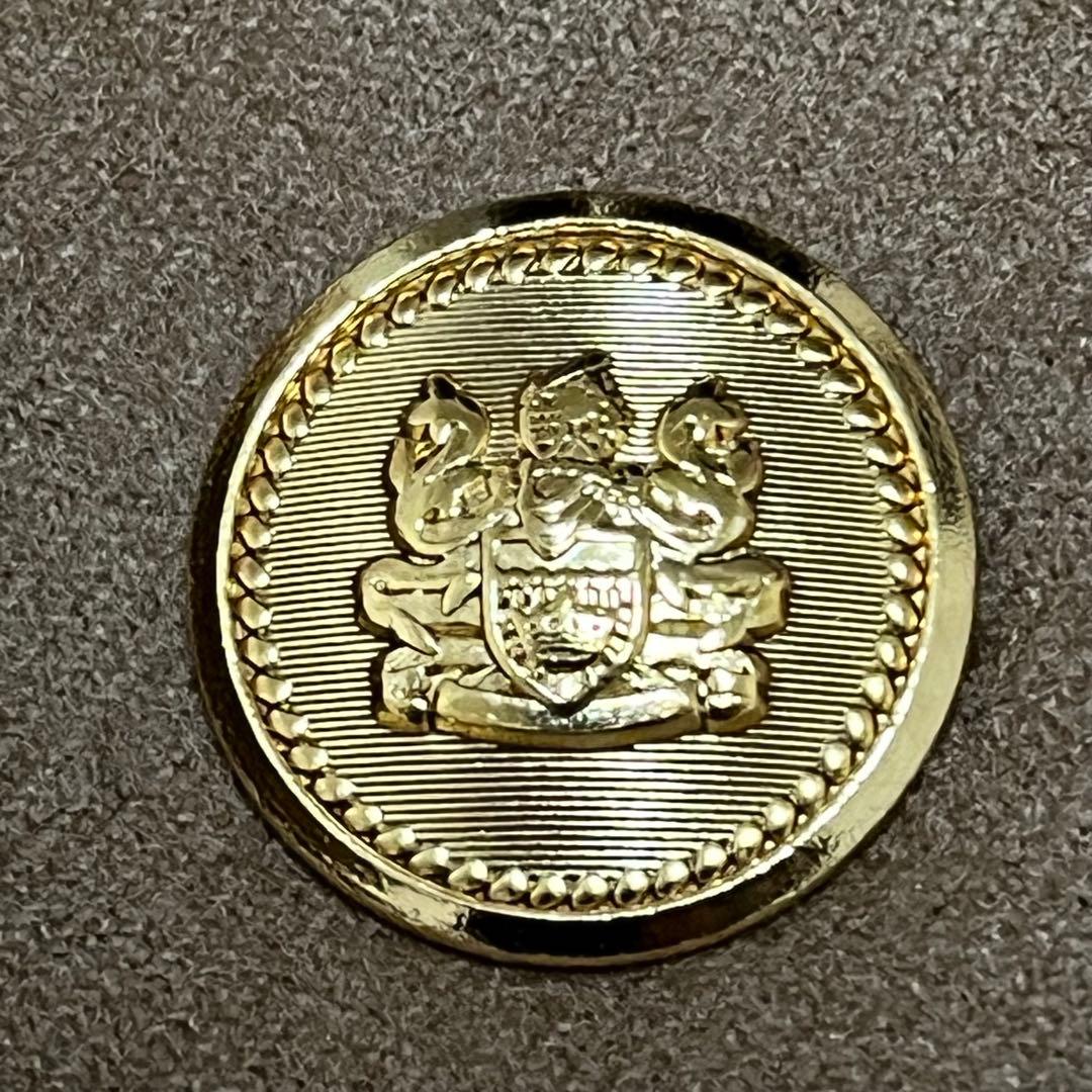 【カシミヤ100%】アクアスキュータム　ダブルテーラードジャケット　金ボタン　M