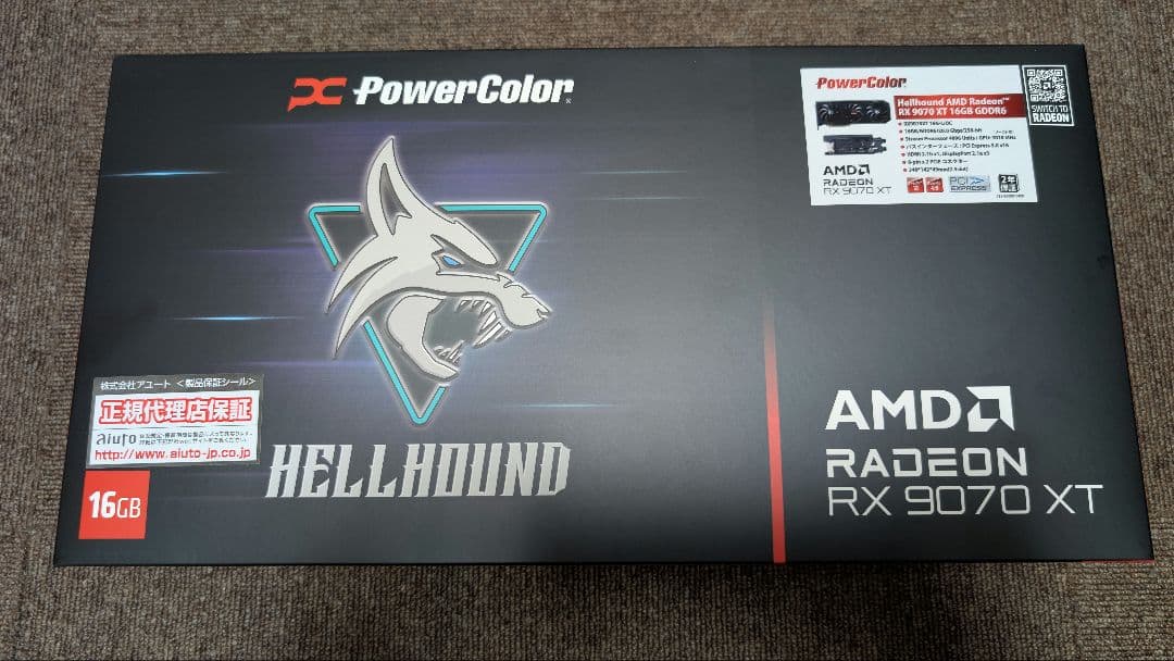 グラフィックボード・グラボ・ビデオカード PowerColor Radeon RX 9070 XT 16GB GDDR6
