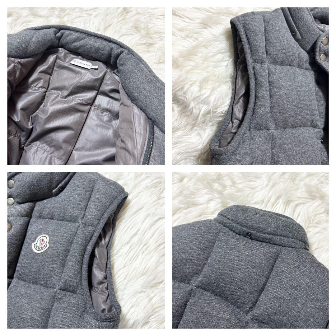 美品 モンクレール マグリア ダウンベスト S グレー Moncler