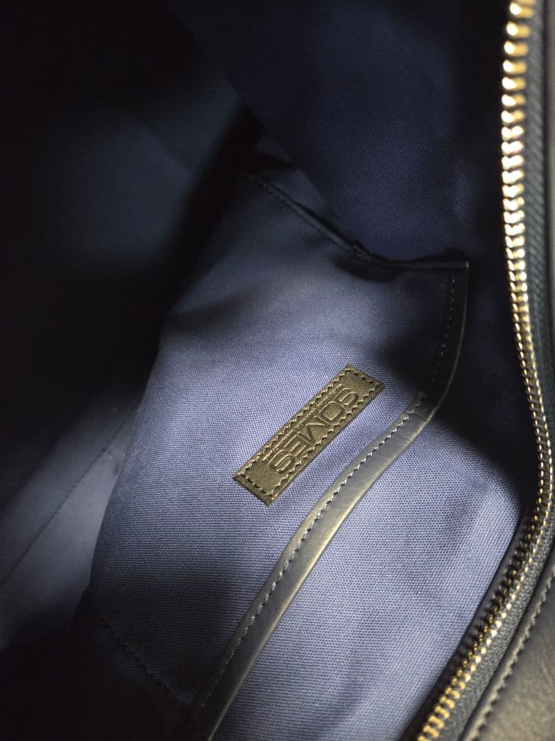 ソメスサドルボストンバックネイビー