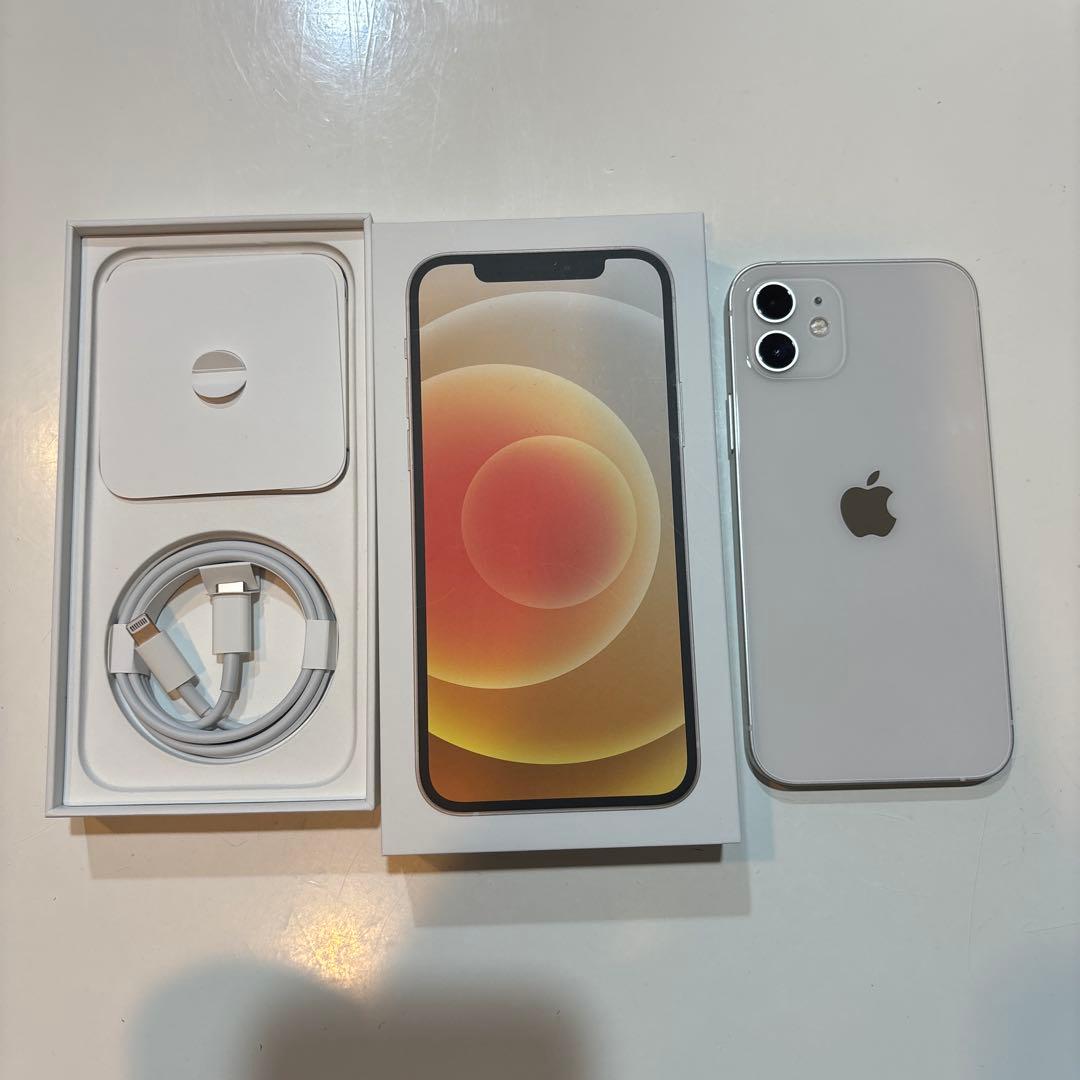 iphone12 64GB simフリー　ホワイト　訳あり