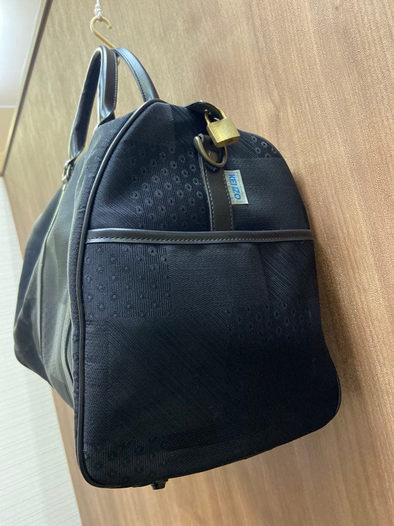 KENZO ケンゾー ボストンバッグ ブラック レザー