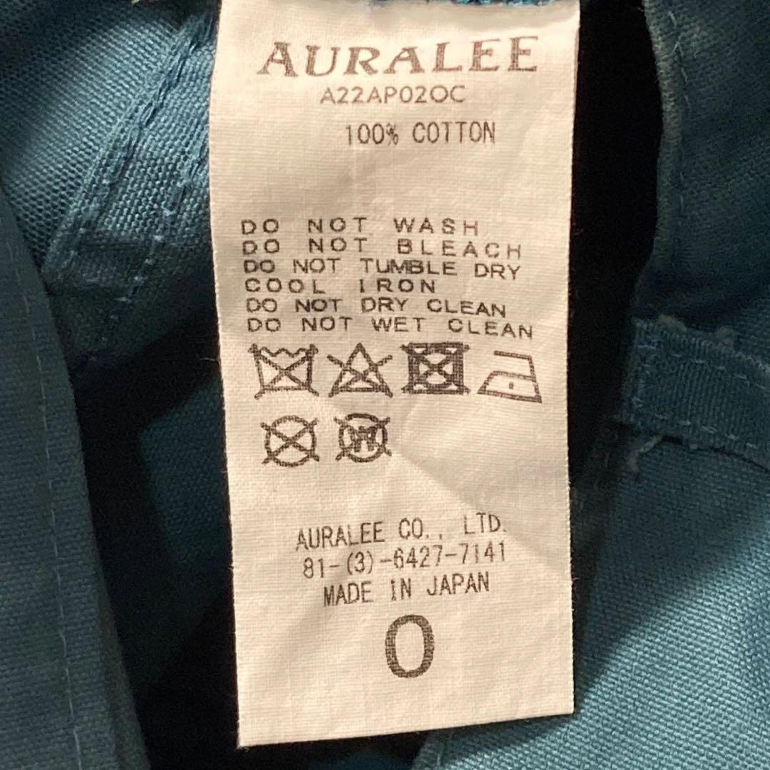 パンツ AURALEE 22AW COTTON OILED CANVAS PANTS