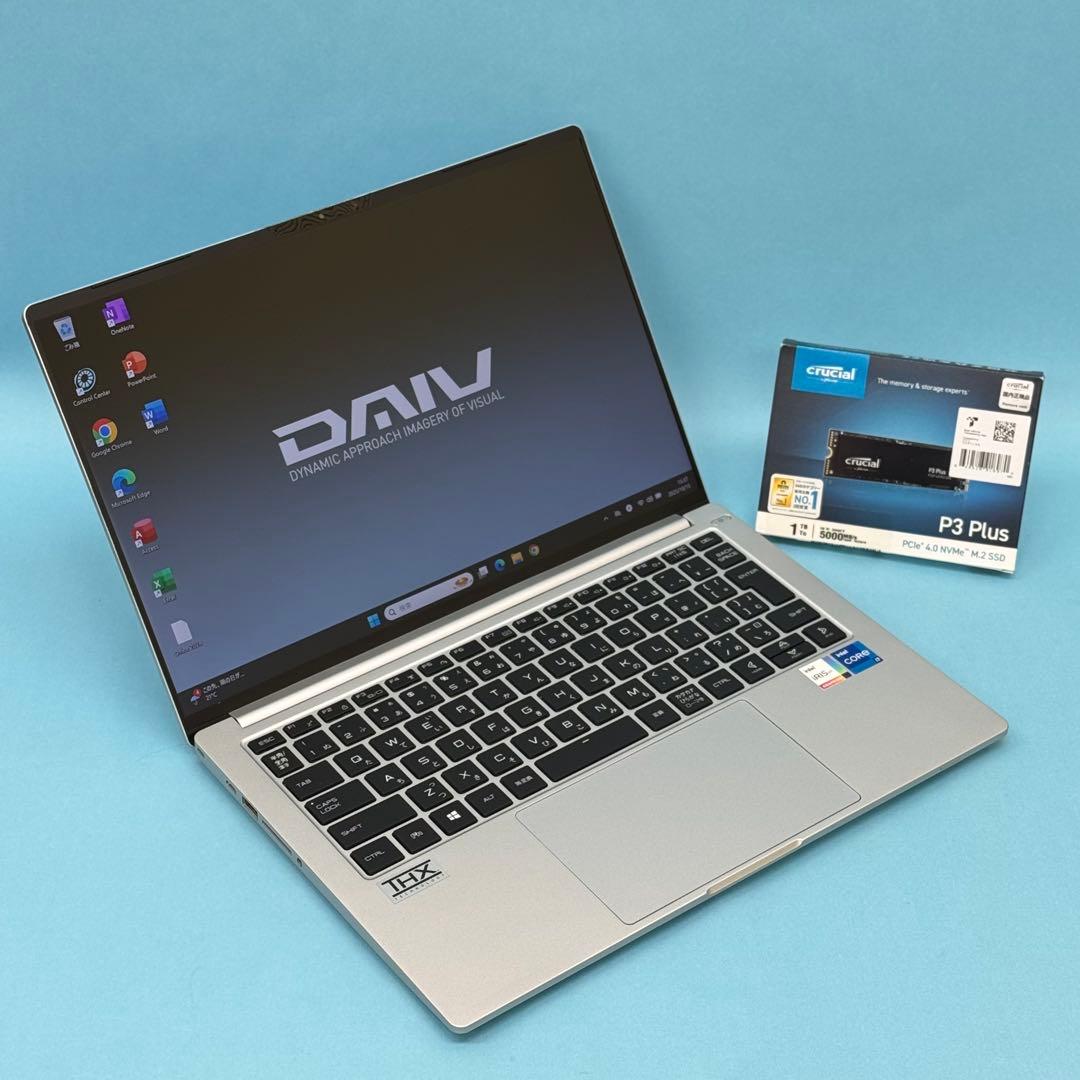848美品 新品1TB DAIV 4P i7 第11世代 32GB office