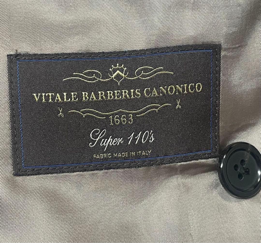 【美品】CANONICO オーダースーツ　セットアップ　ダブル　背抜き