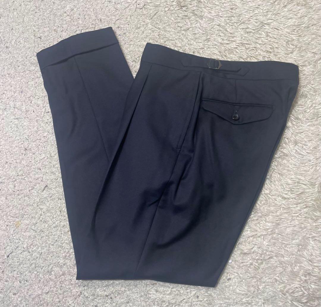 【美品】CANONICO オーダースーツ　セットアップ　ダブル　背抜き