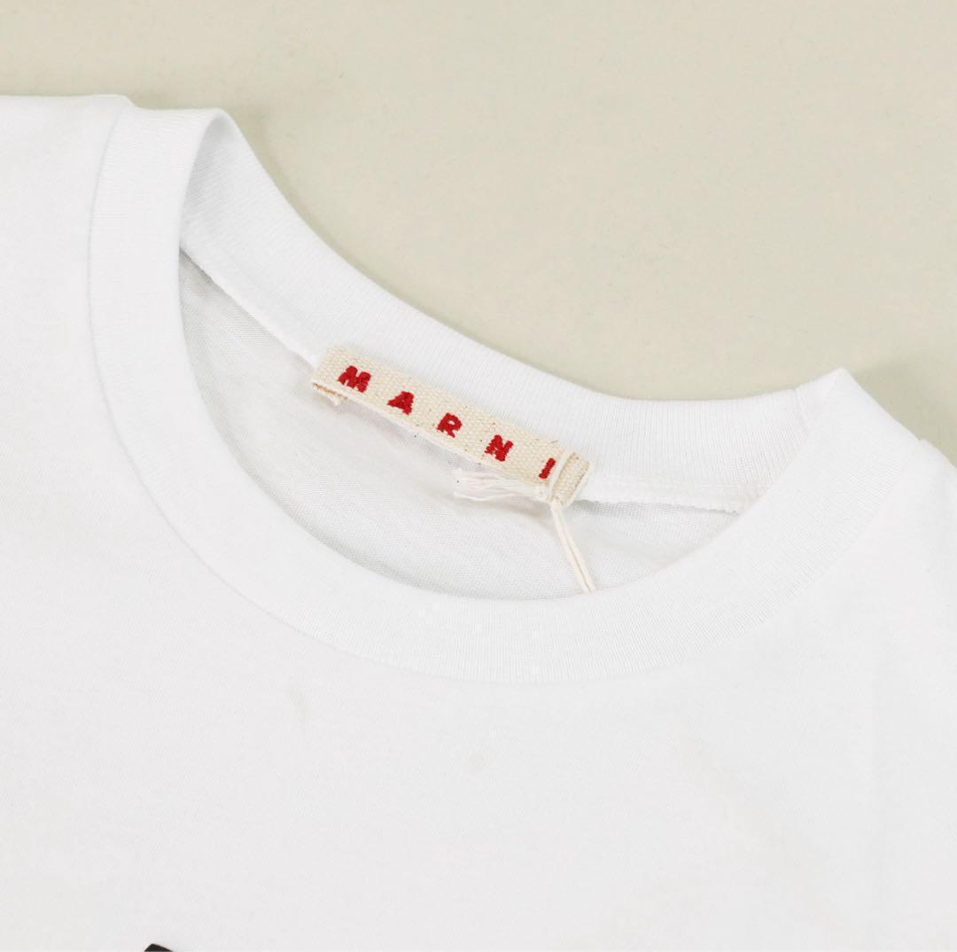 大人もOK MARNI ロゴプリント Tシャツ 12Y 150cm ホワイト