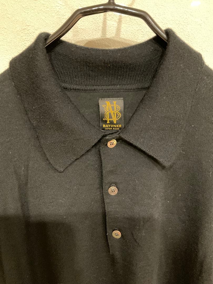 トップス BATONER WOOL POLO LONG SLEEVE 4