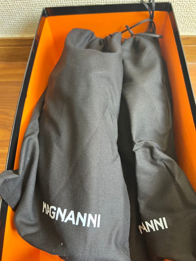 トモ様　新品　MAGNANNI ダブルモンクストラップ ブラックレザーシューズ