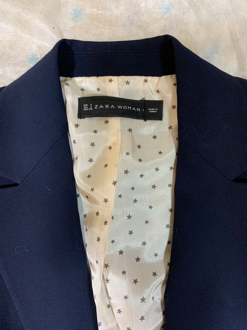 専用　新品タグ付き　ZARAザラ　紺色ジャケット　紺ブレ