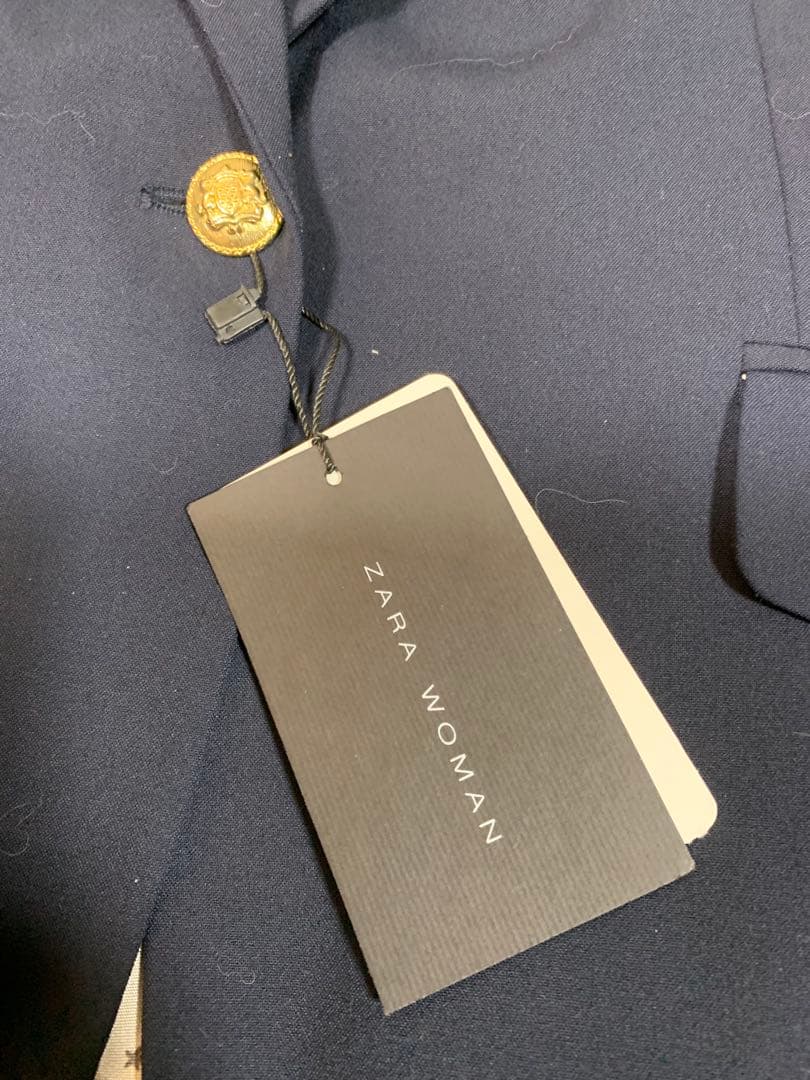 専用　新品タグ付き　ZARAザラ　紺色ジャケット　紺ブレ