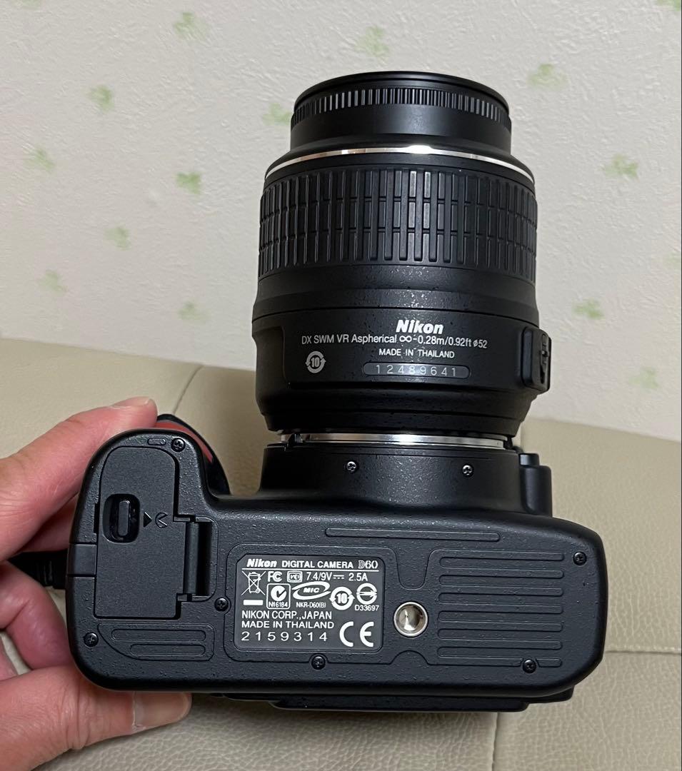 Nikon ニコン デジタル一眼レフカメラ D60 レンズ ストラップ付き