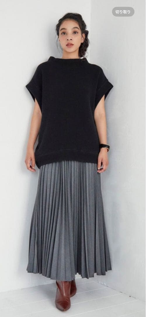 オアーノ　ニットベスト　ブラック　Ｍ