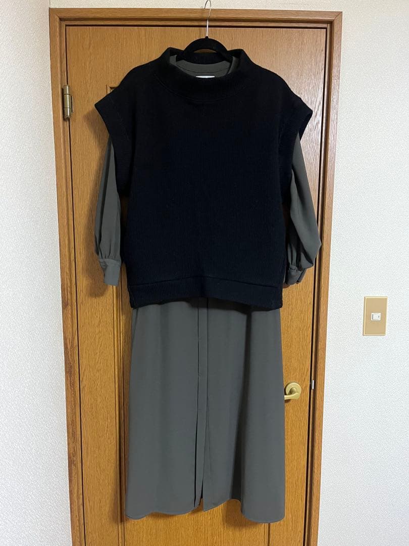 オアーノ　ニットベスト　ブラック　Ｍ