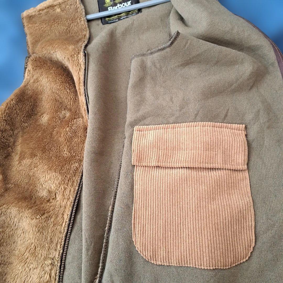 Barbour×US Zip-Up Pile Boa Vest バブアー ベスト