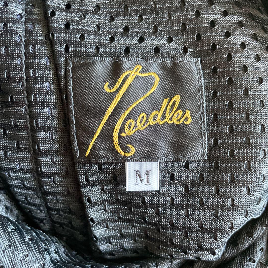 サイズ変更可能　ナロー　パープル　ベロア　needles トラックパンツ