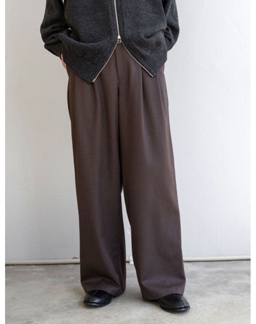 juha エアーツイルワイドパンツ　ブラウン size3