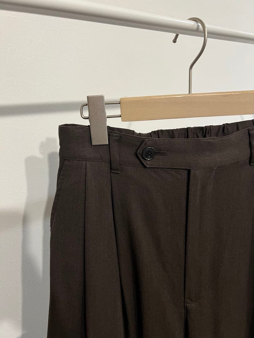 juha エアーツイルワイドパンツ　ブラウン size3
