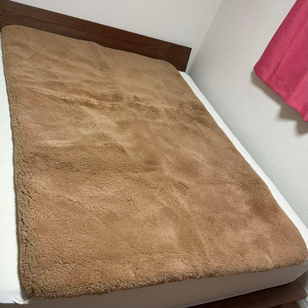 【ダイスケさま】ムートンシーツ 西川 ダブルサイズ 35mm 裏地メッシュ