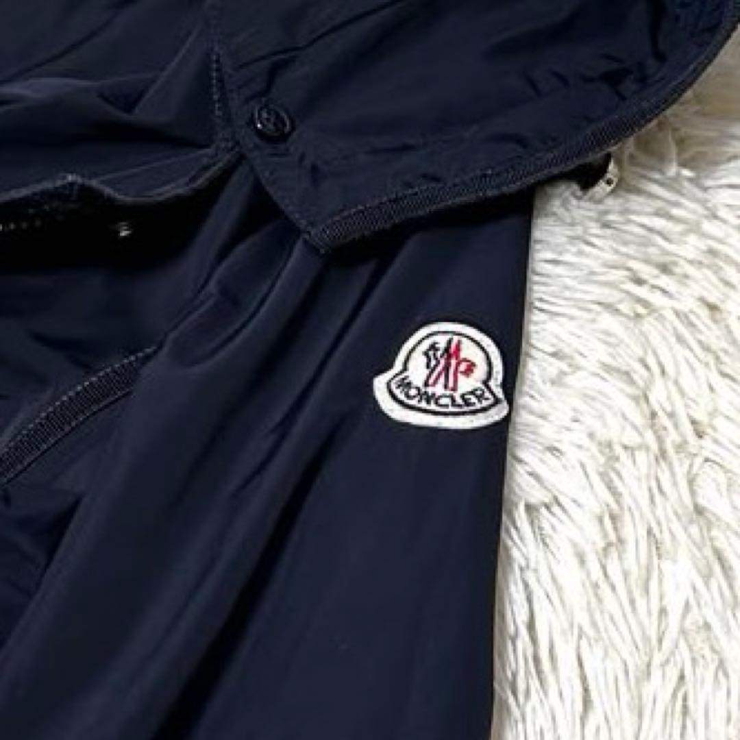 美品　ジャパン代理店表記有　MONCLER スプリングコート　ネイビー　2 M