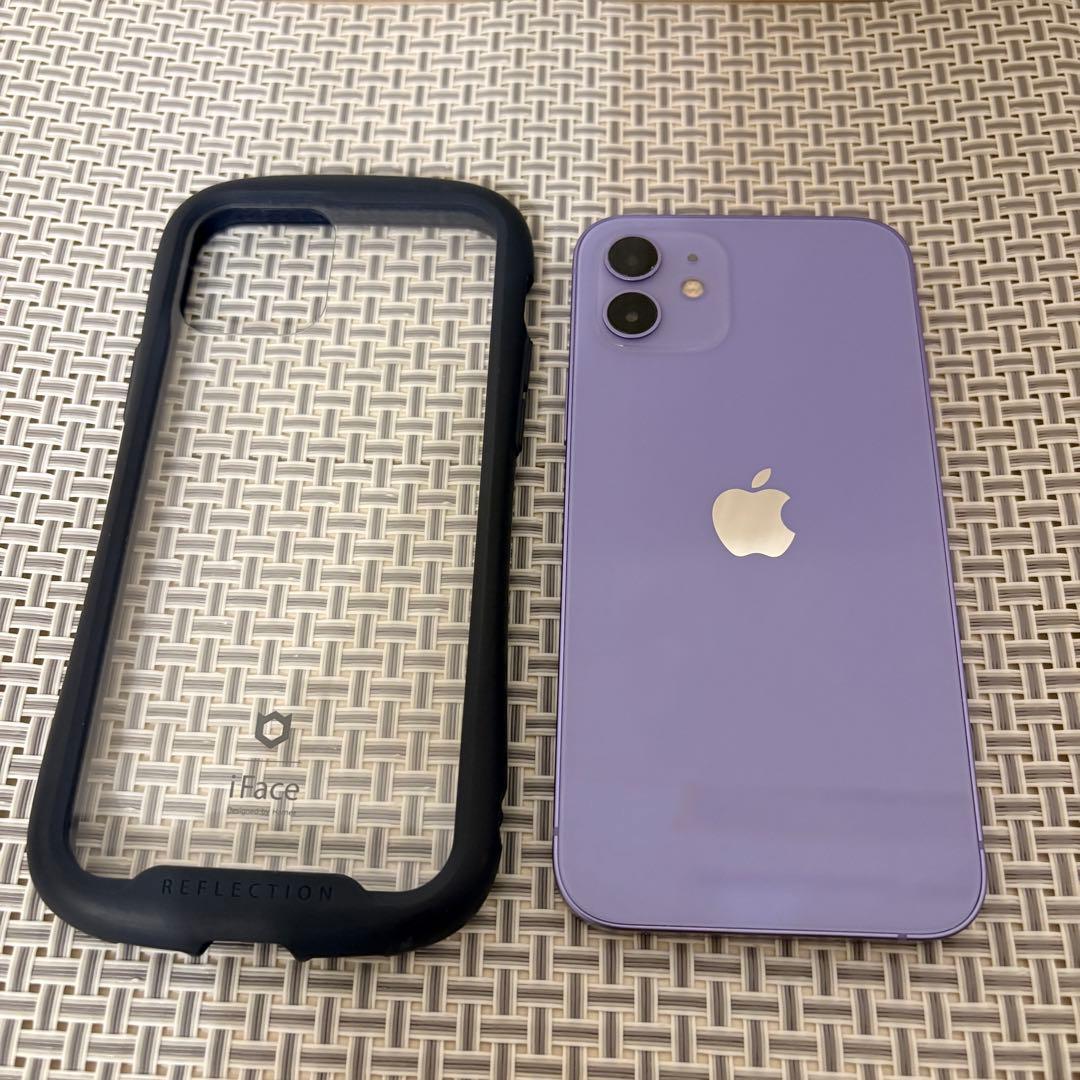【iFaceケース付】iPhone 12 128GB パープル SIMフリー