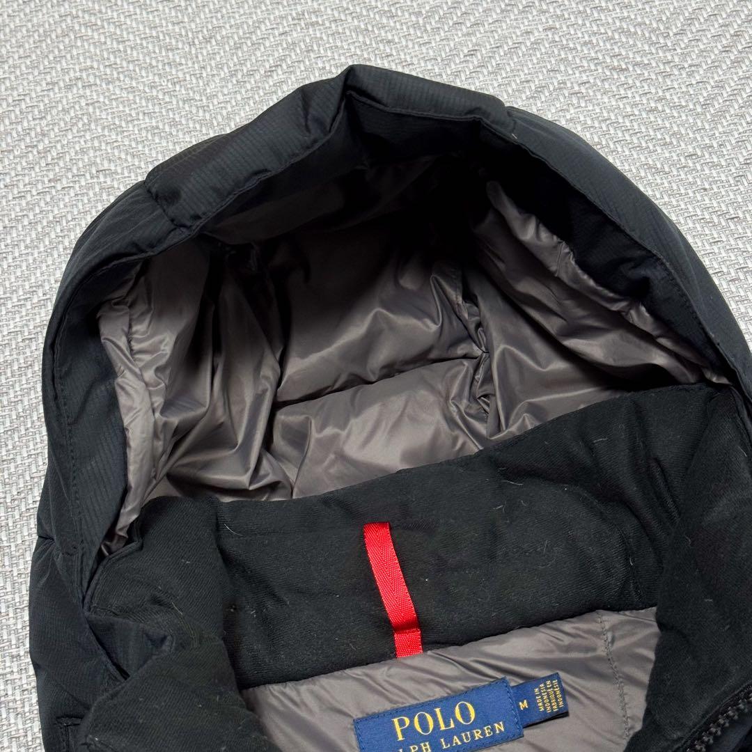 美品 ポロラルフローレン 近代モデル ダウンベスト ブラック ポニー刺繍 M