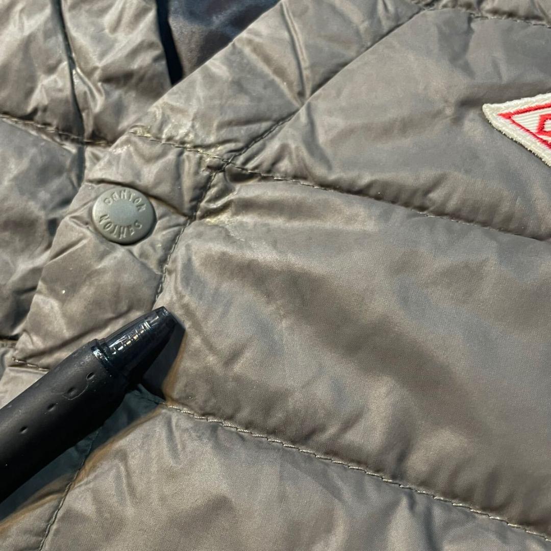 マ*ル様 DANTON ダントン ライトウェイト スナップボタン ナイロン ダウ