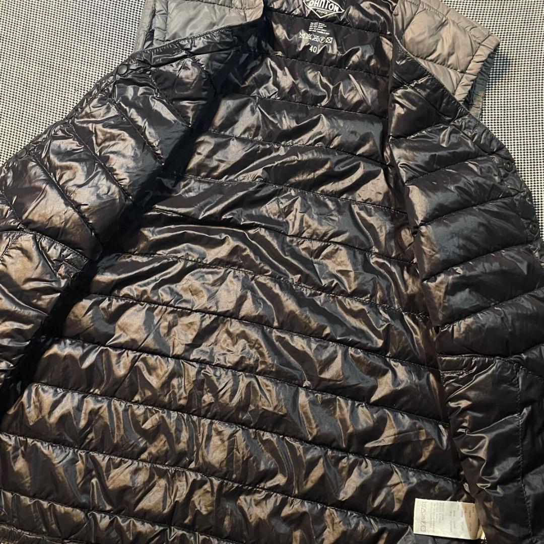 マ*ル様 DANTON ダントン ライトウェイト スナップボタン ナイロン ダウ