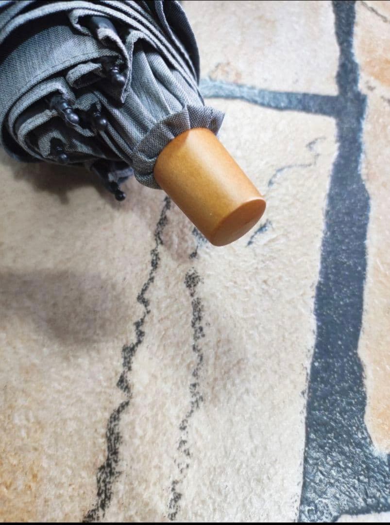 サンバリア100　日傘　2段折り フロスト グレー