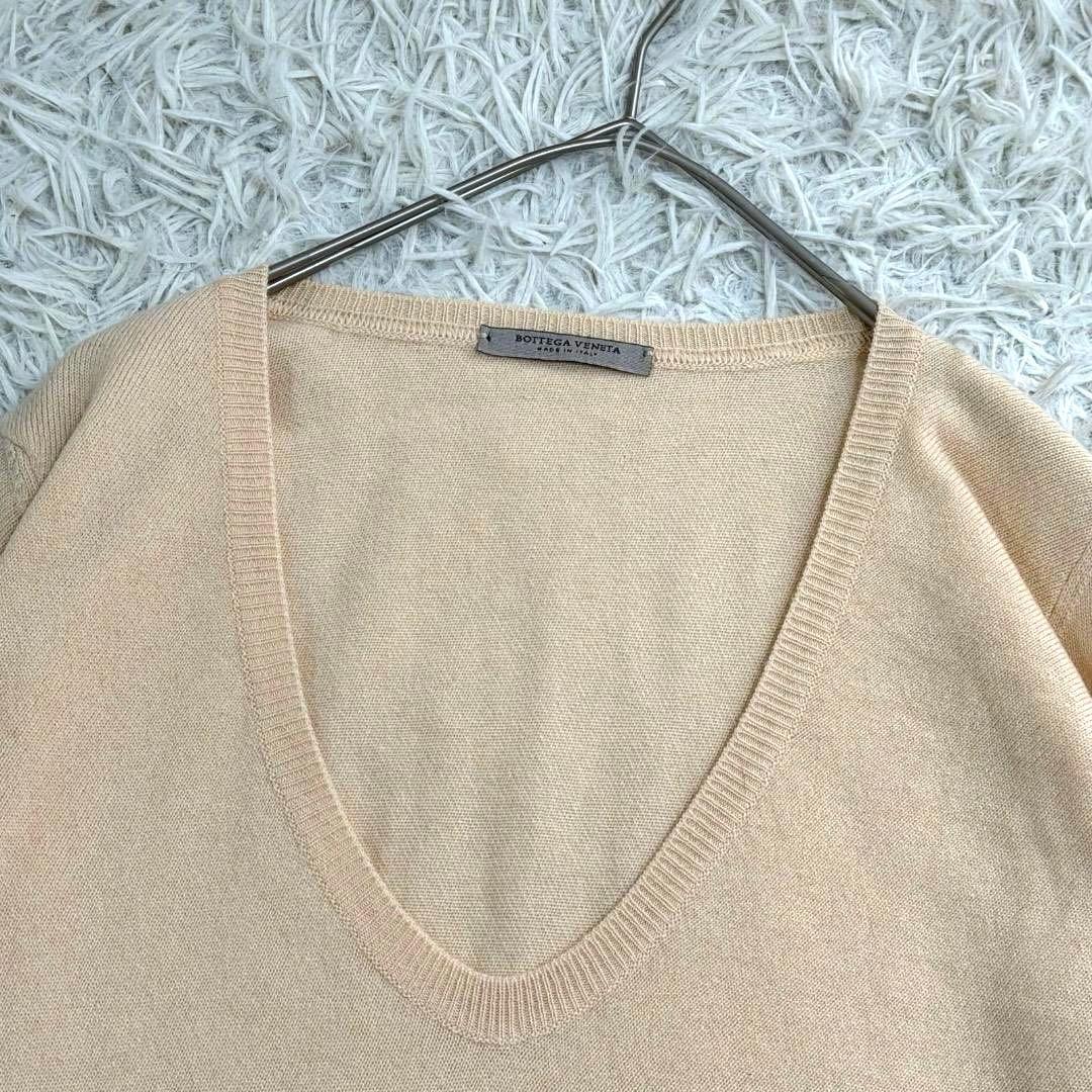 16555✨BV ボッテガヴェネタ カシミヤ100% ワンピース ベージュ 38