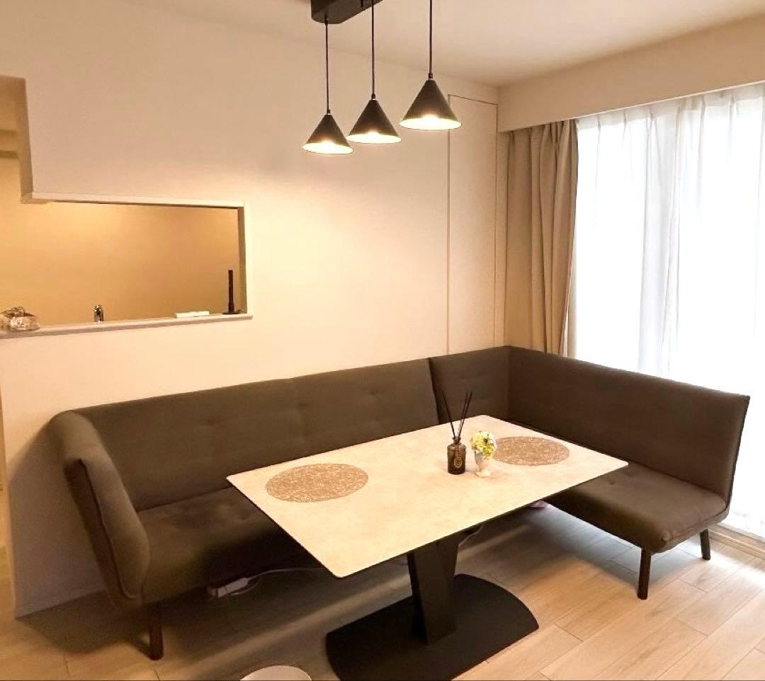 浜本工芸 ソファ向かって左肘「WL-3008」オーク材カフェ色 ディナミカ165